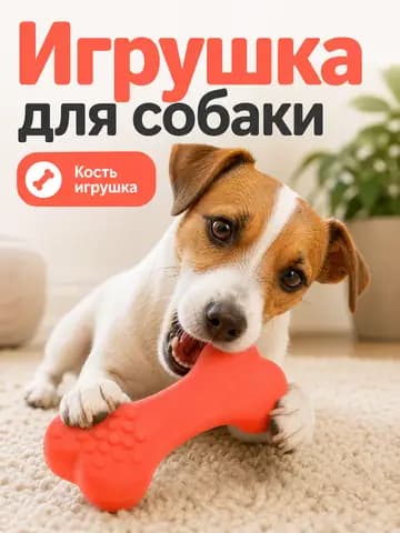 Игрушка для собаки в использовании